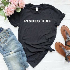 Pisces Af Unisex Crewneck Graphic T shirt NEW